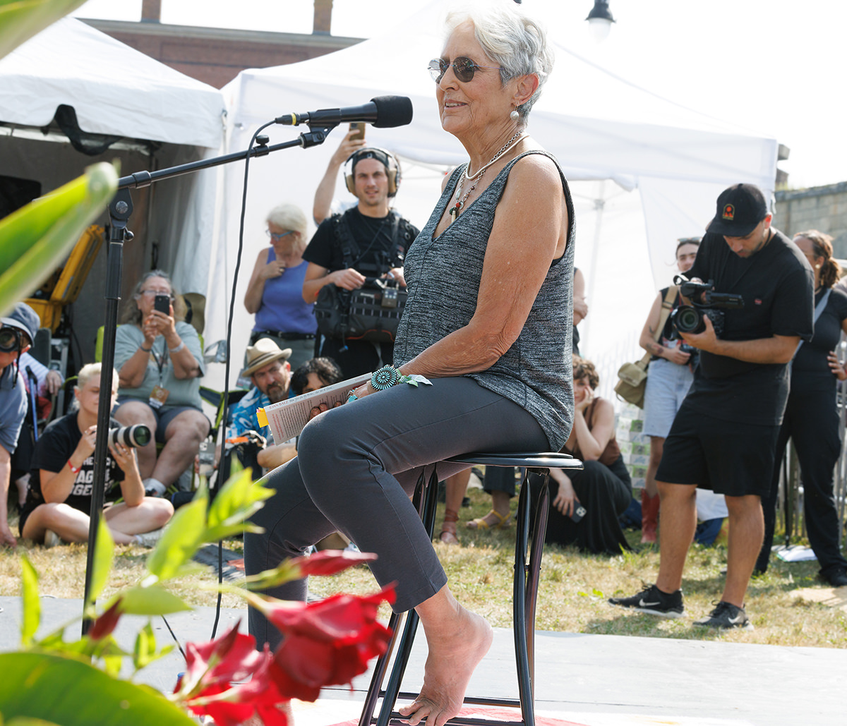  Joan Baez Newport Folk Fest Concert Photo 