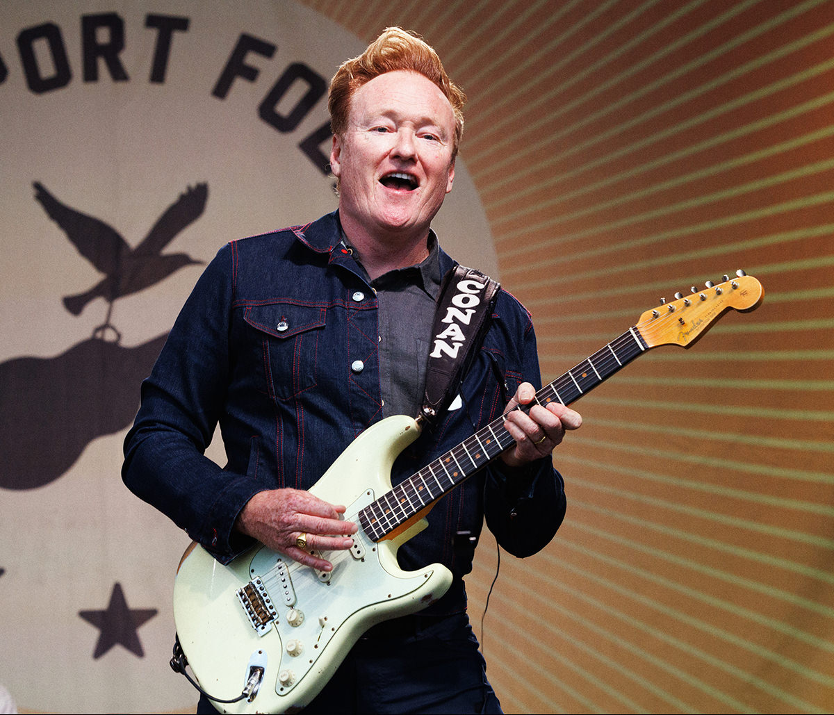  Conan O'Brien Newport Folk Fest Concert Photo 